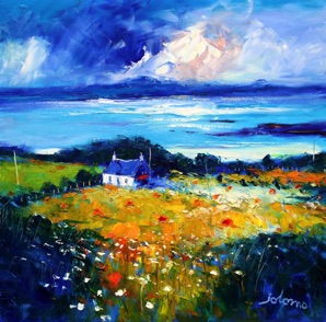 Squall Passing over Kintyre from Gigha 24x24